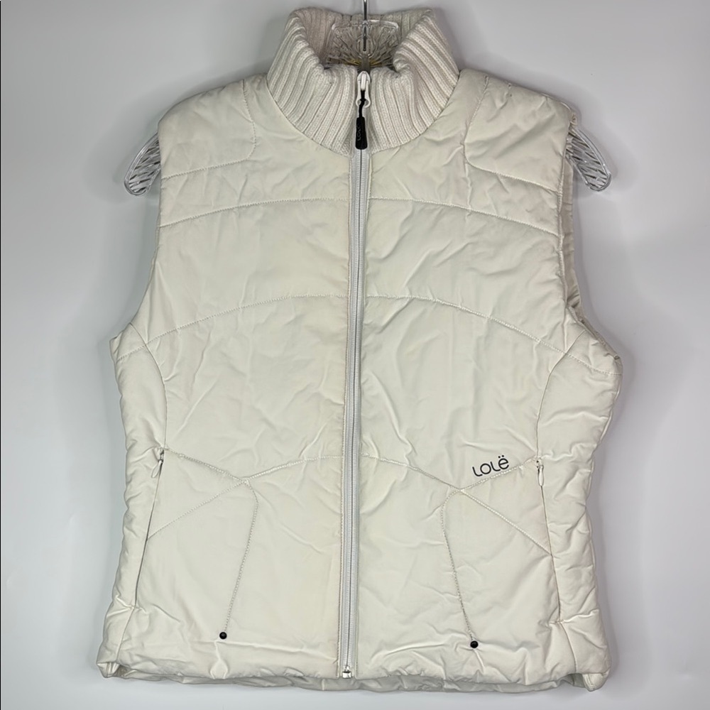 Lole Women's Cream Puffer Vest Size 6